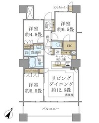 Ｂｒｉｌｌｉａ　有明　Ｓｋｙ　Ｔｏｗｅｒの物件間取画像